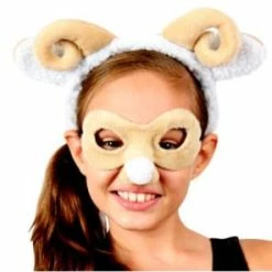 Sweidas Hair Accessories Ram/Sheep Mask & Headband