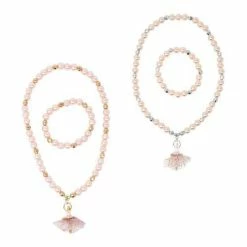 Pink Poppy Gifts Little Ballet Dancer Necklace & Bracelet Set