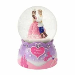Pink Poppy Gifts Rotating Princess Musical Snowglobe
