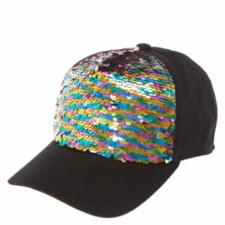 CMA Reversible Rainbow Sequinned Cap