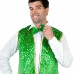 Dr. Toms Vests, Waist Coats, Capes. St Patricks Day Vest & Bow Tie Set