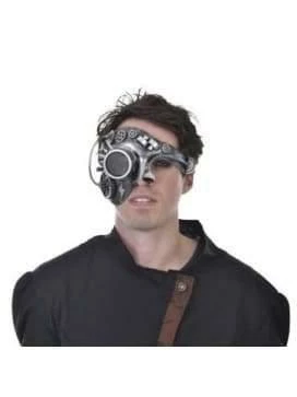Coupon ๐ Dr. Toms ๐ฆ Halloween Costumes, Accessories, Makeup Steampunk Half Face Mask - Silver ๐ 1 Dr. Toms Halloween Costumes, Accessories, Makeup Steampunk Half Face Mask - Silver
