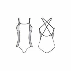 Mirella Dancewear Streaks XBK Cami - Leotard Black