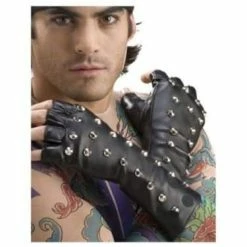Forum Novelties Studded Fingerless Gloves Halloween Costumes, Accessories, Makeup