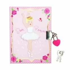 Pink Poppy Gifts Swan Princess Lockable Notebook