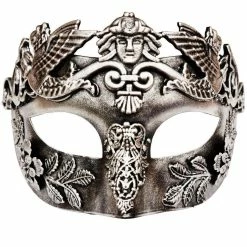 Tom Foolery Cicero Silver Eye Mask Masks & Masquerade