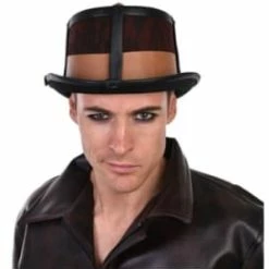 Dr. Toms Top Hat - Steampunk Brown Halloween Costumes, Accessories, Makeup