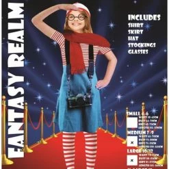 Partilicious Fancy Dress Costumes Wendy / Wenda Girls Costume (Wheres Wally)