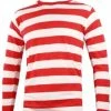 JD Party Wheres Wally? Striped Top Child Fancy Dress Costumes