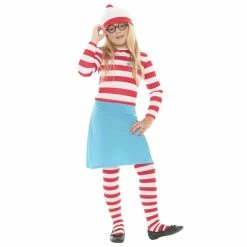 Smiffys Wheres Wenda Child Costume (Wheres Wally) Fancy Dress Costumes