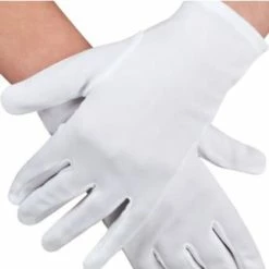 JD Party Short White Gloves