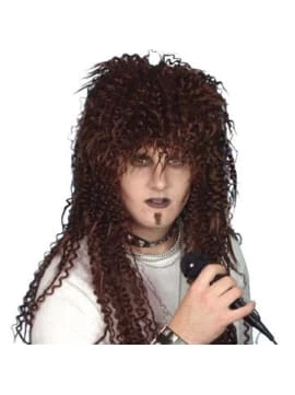 Hot Sale ๐ Carnival Products Wig - Rock God Dark Brown Wigs ๐งจ 1 Carnival Products Wig - Rock God Dark Brown Wigs