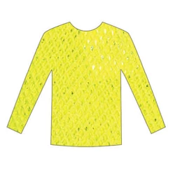 JD Party Long Sleeve Fishnet Top Fancy Dress Costumes
